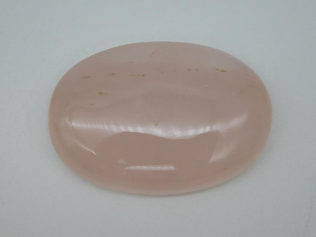 ROSE QUARTZ CABOCHON ROCK STONE LAPIDARY SPECIMEN: ROSE QUARTZ CABOCHON ROCK STONE LAPIDARY SPECIMEN