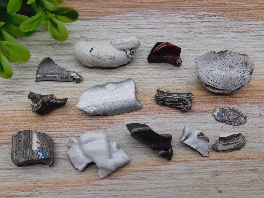 FORDITE MOTOR CITY AGATE ROCK STONE LAPIDARY SPECIMEN (1 of 2)