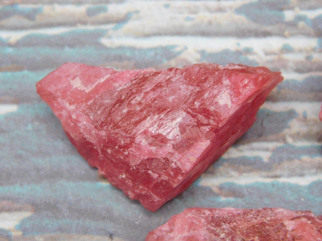 GEM RHODONITE ROCK STONE LAPIDARY SPECIMEN - 3