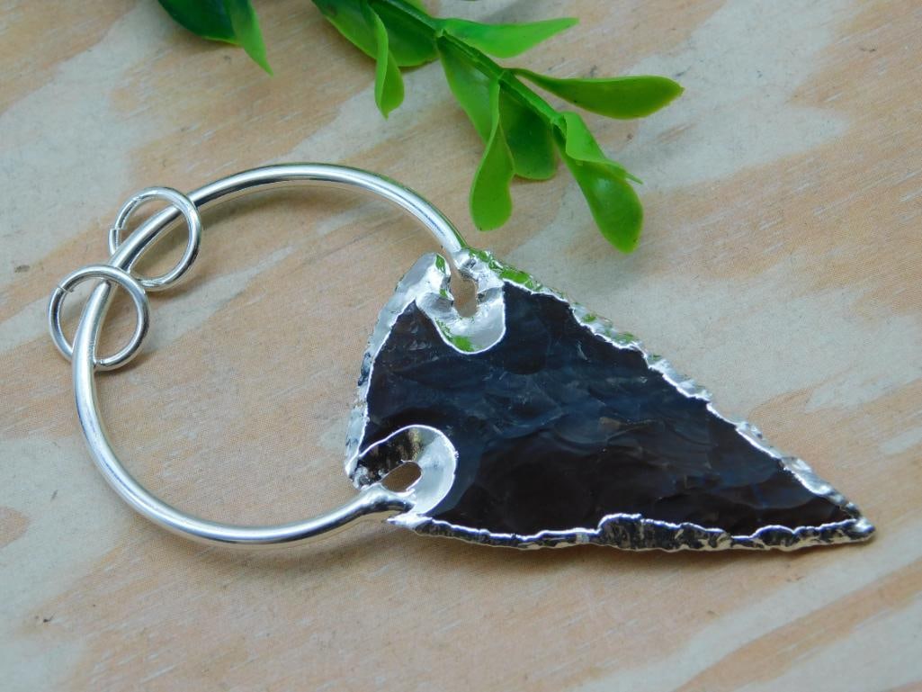 STONE ARTIFACT PENDANT ROCK STONE LAPIDARY SPECIMEN (1 of 2)