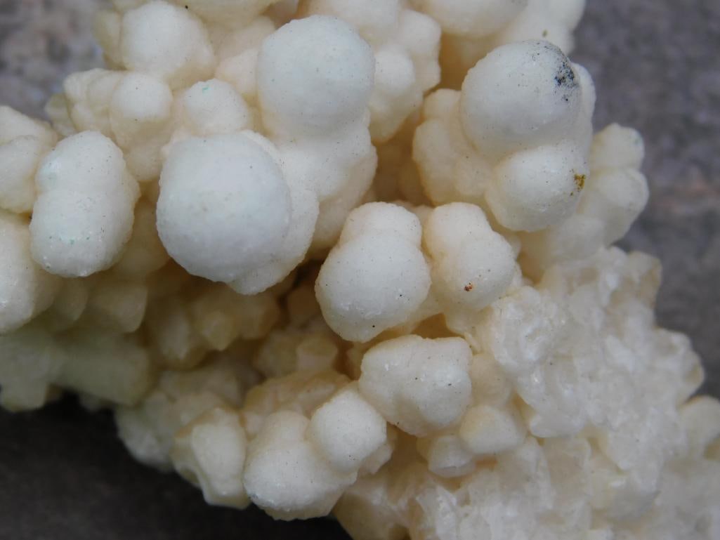White Botryoidal Specimen With Crystalline Structure - 2