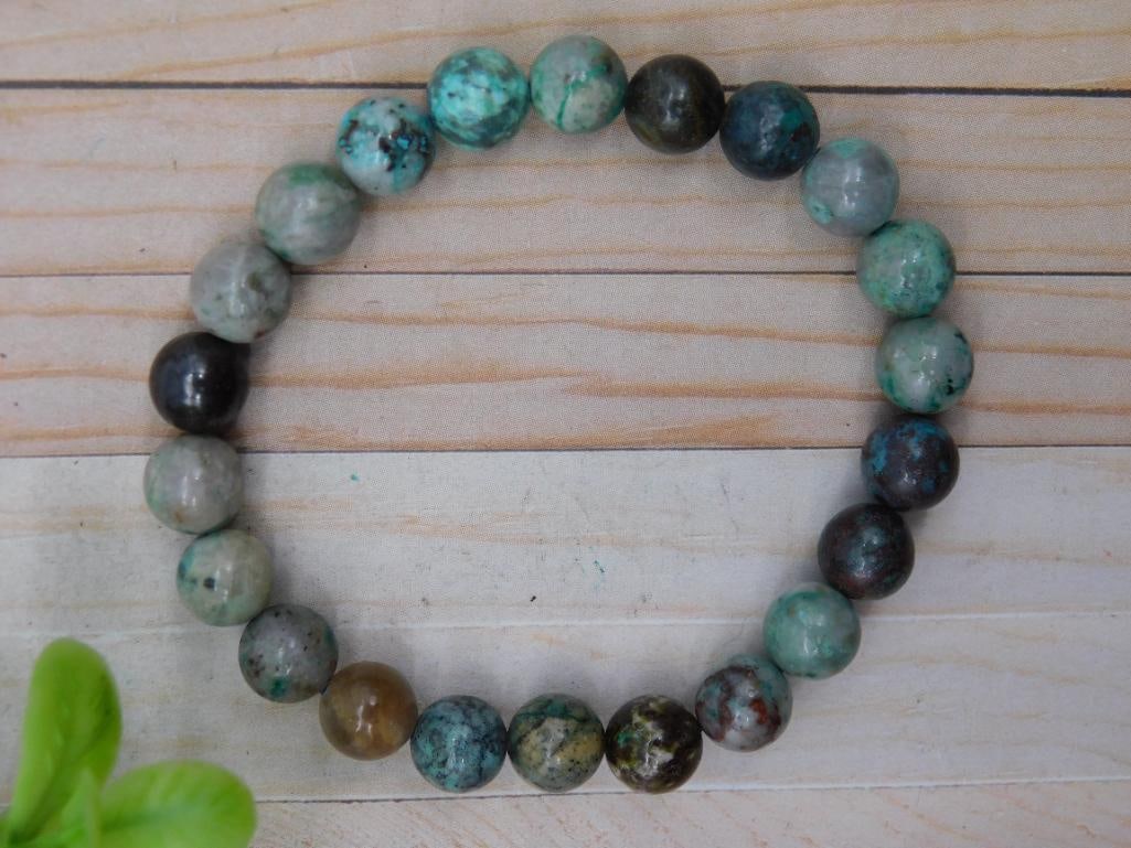 BEADED BRACELET ROCK STONE LAPIDARY SPECIMEN: BEADED BRACELET ROCK STONE LAPIDARY SPECIMEN