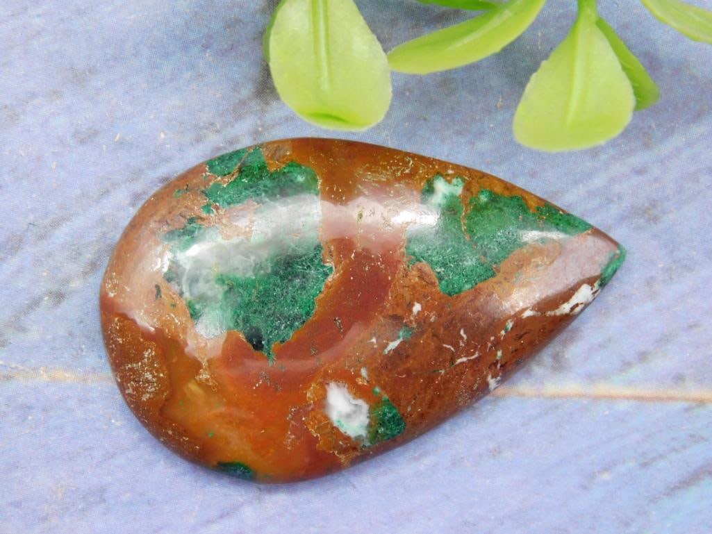 SANORA CHRYSOCOLLA CABOCHON ROCK STONE LAPIDARY SPECIMEN (1 of 2)