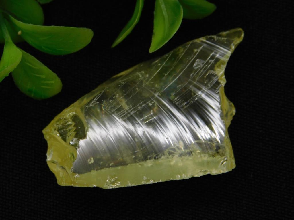 Rare Manhattan Project Leaded Glass Yellow Slag Glass Rock Stone Lapidary Specimen (1 of 2)