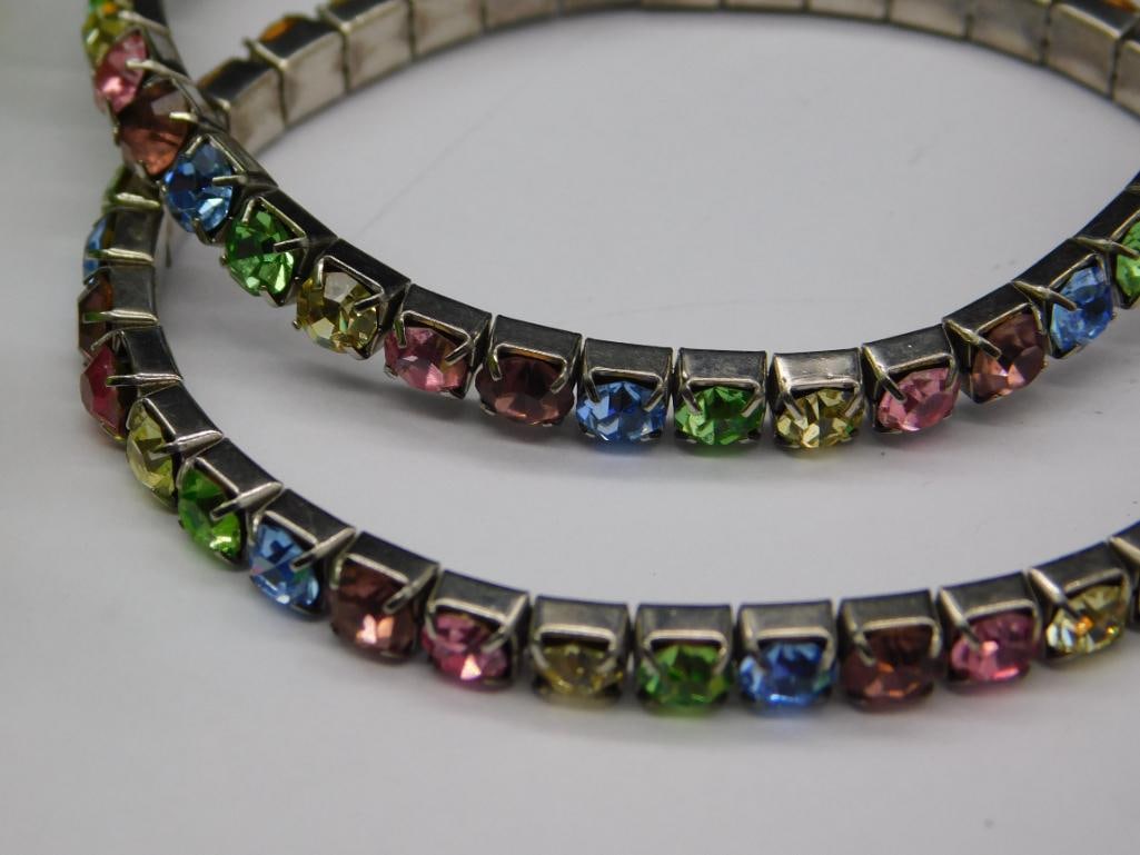 Stretchable Colorful Rhinestone Bracelets - 2