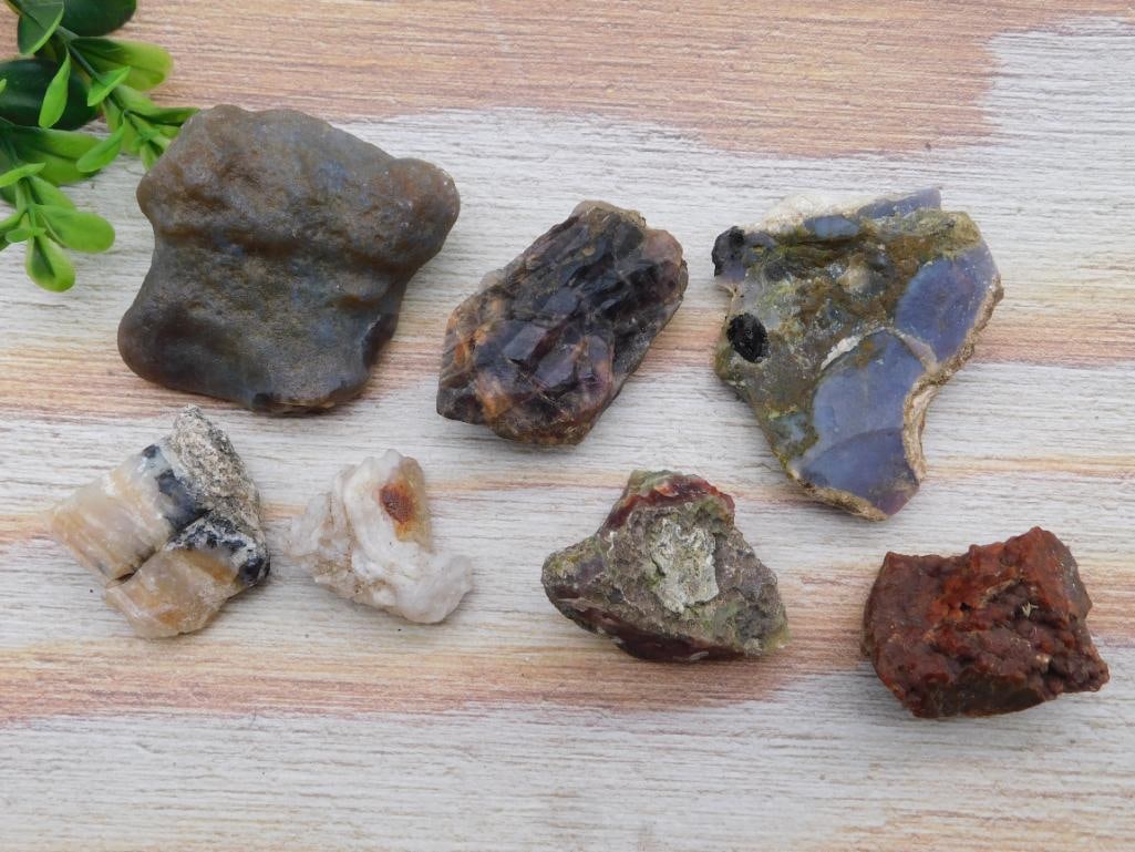 MIXED LOT ROCK STONE LAPIDARY SPECIMEN: MIXED LOT ROCK STONE LAPIDARY SPECIMEN