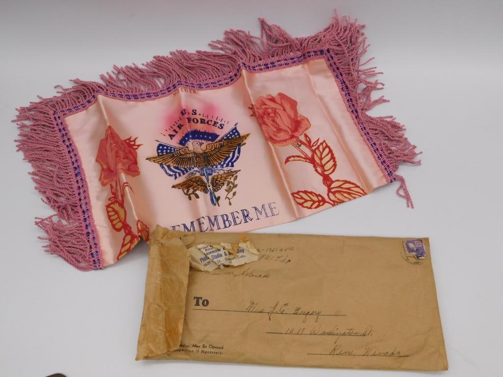 AIR FORCE SOUVENIR SILK PILLOW COVER WITH POEM (1 of 3)