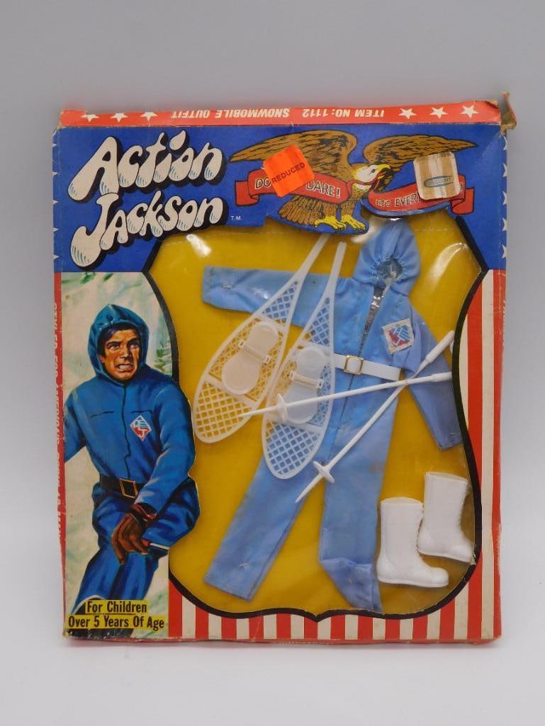 1971 VINTAGE MEGO ACTION JACKSON SNOWMOBILE OUTFIT (1 of 2)
