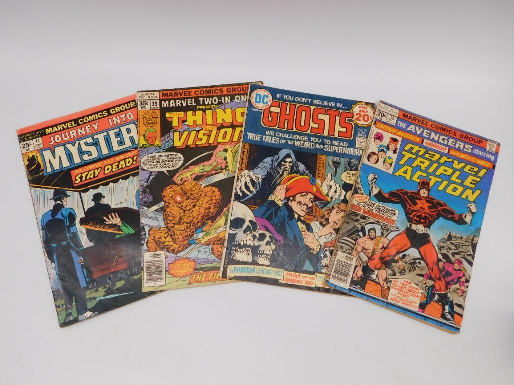 MIXED MARVEL AND DC VINTAGE COMIC BOOKS (1 of 6)