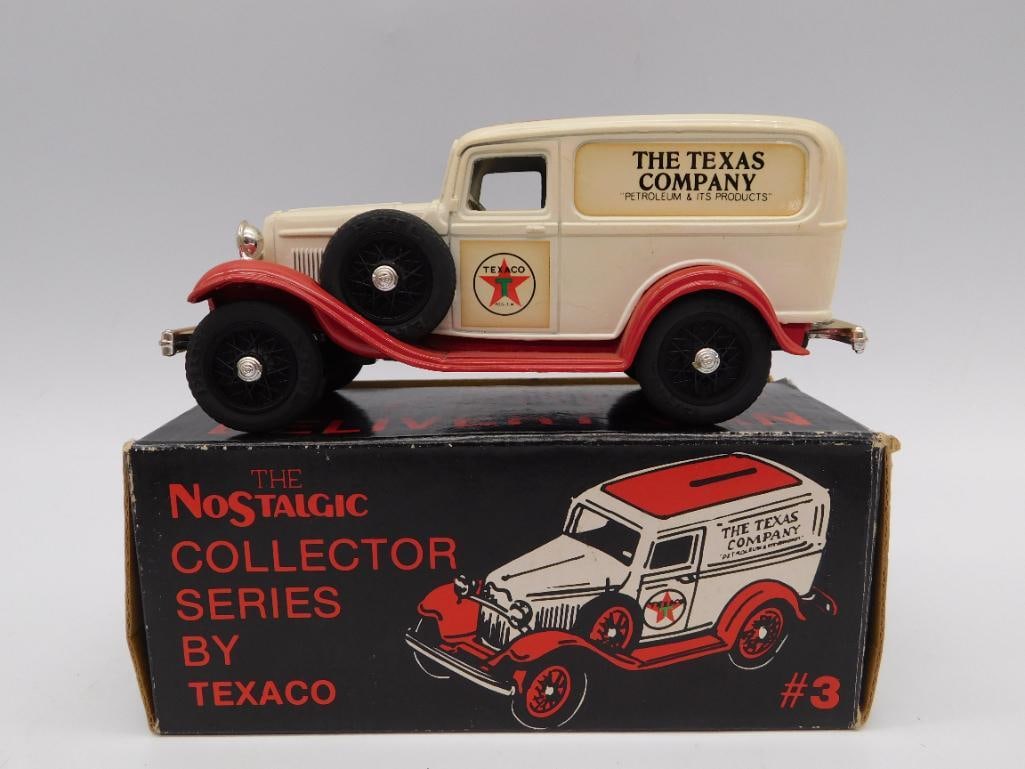 1932 TEXACO FORD PANEL DELIVERY VAN COIN BANK: 1932 TEXACO FORD PANEL DELIVERY VAN COIN BANK