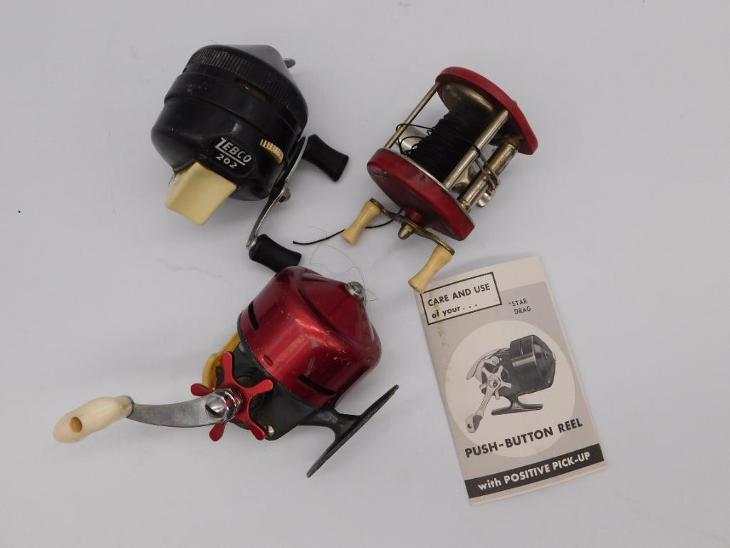 VINTAGE FISHING REELS ZEBCO ABU GARCIA ABUMATIC AND CARE AND USE BOOKLET: VINTAGE FISHING REELS ZEBCO ABU GARCIA ABUMATIC AND CARE AND USE BOOKLET