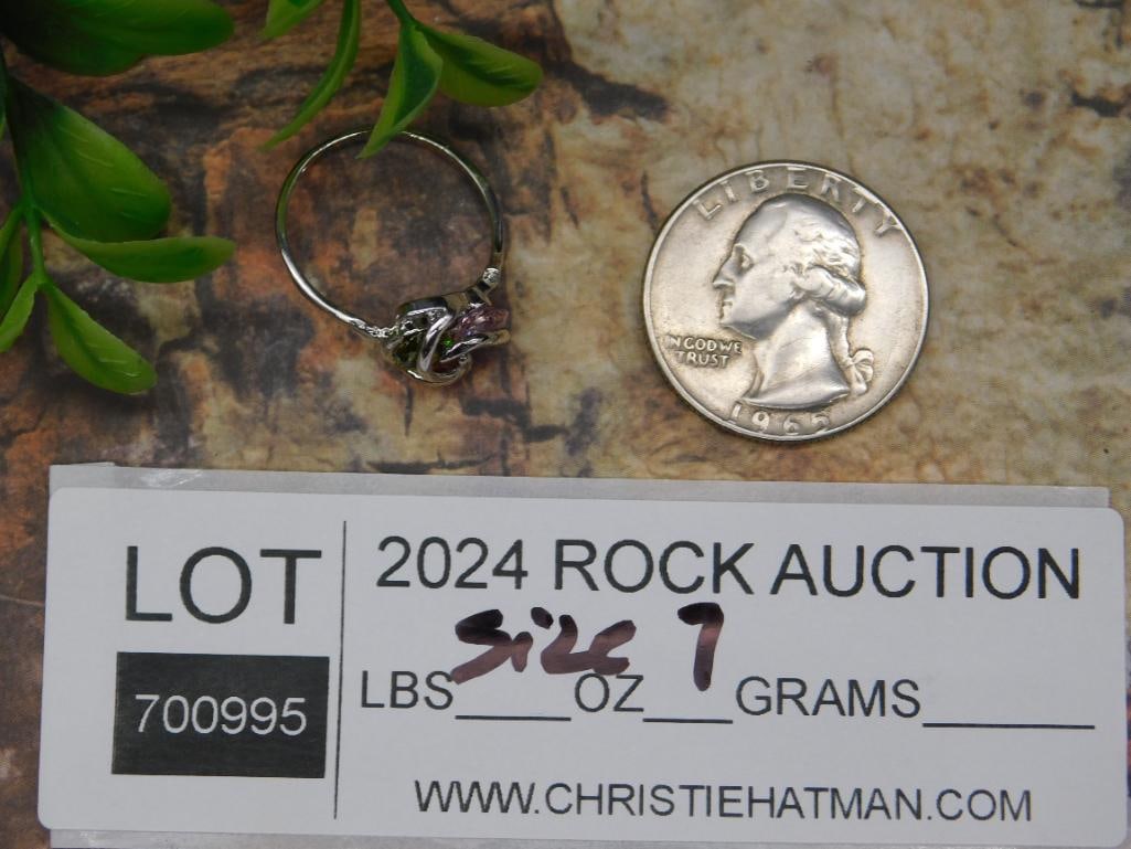 STONE RING ROCK STONE LAPIDARY SPECIMEN - 2