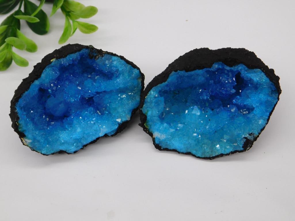 BLUE GEODE ROCK STONE LAPIDARY SPECIMEN (1 of 3)