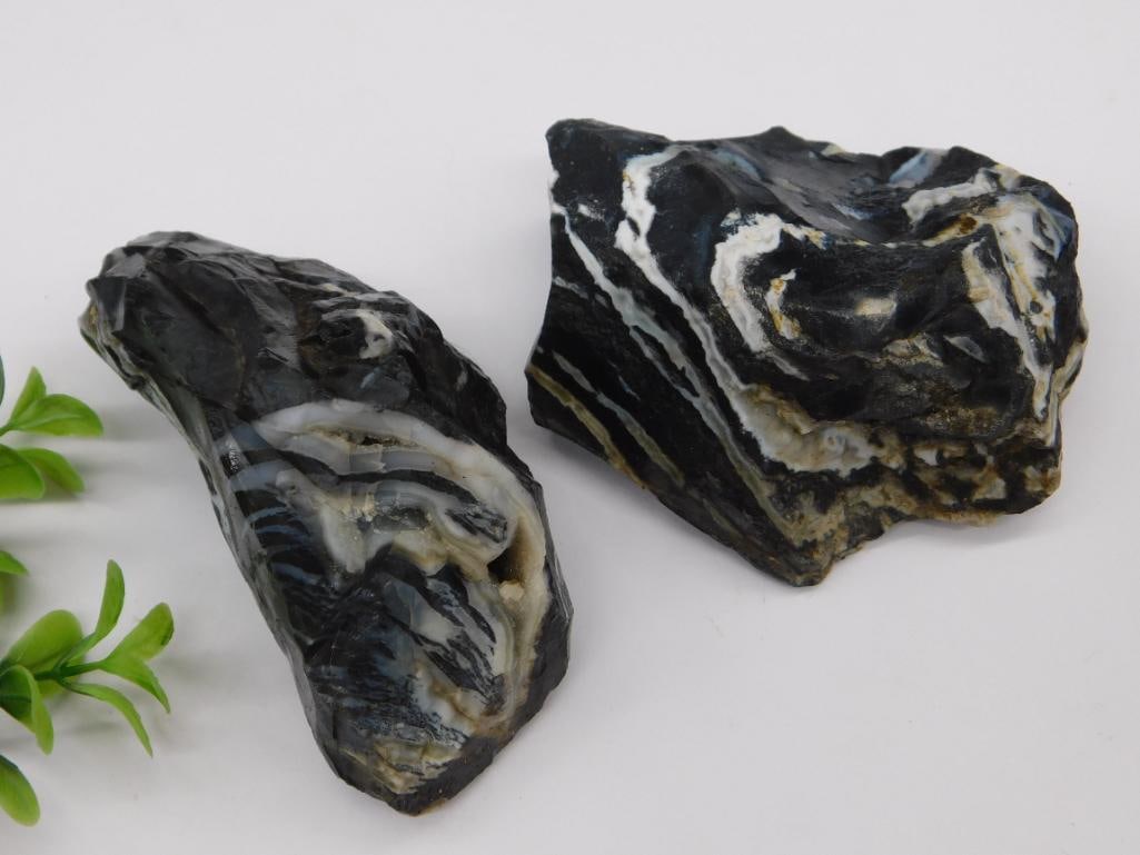 ZEBRA ROCK STONE LAPIDARY SPECIMEN (1 of 3)