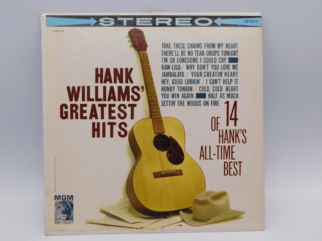 HANK WILLIAMS GREATEST HITS VINYL RECORD (1 of 3)