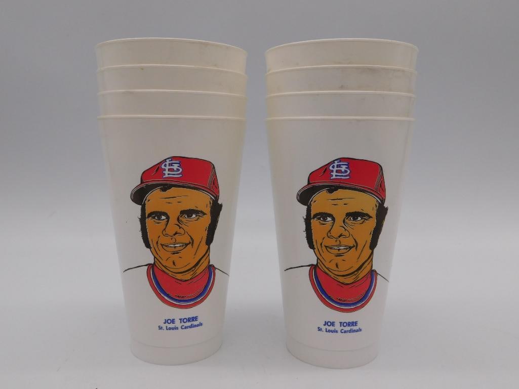 JOE TORRE ST LOUIS CARDINALS PLASTIC CUPS SET OF 8 (1 of 2)