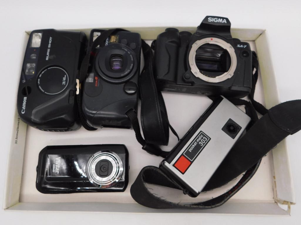 VINTAGE FILM CAMERAS ASSORTED LOT (1 of 4)