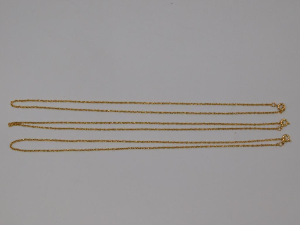 14K GOLD FILLED NECKLACES LOT OF 3 (1 of 3)
