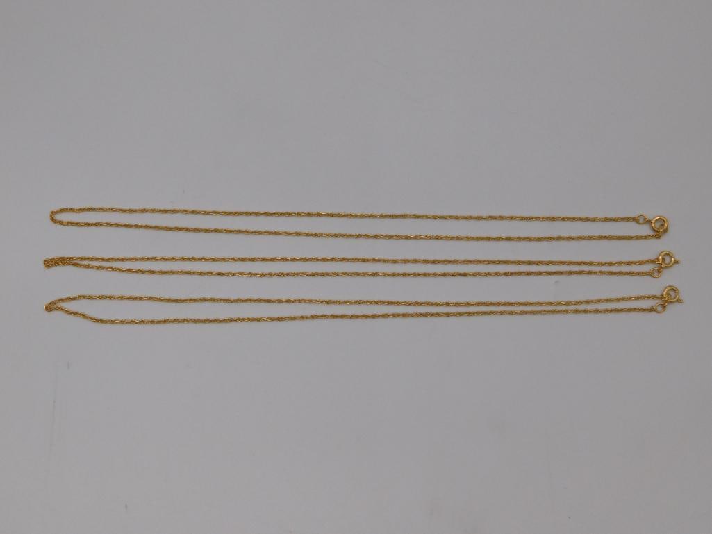 14K GOLD FILLED NECKLACES LOT OF 3 (1 of 3)