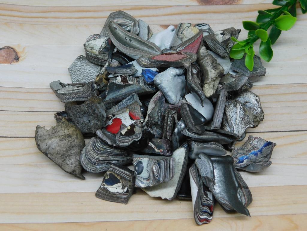 FORDITE MOTOR CITY AGATE ROCK STONE LAPIDARY SPECIMEN (1 of 2)