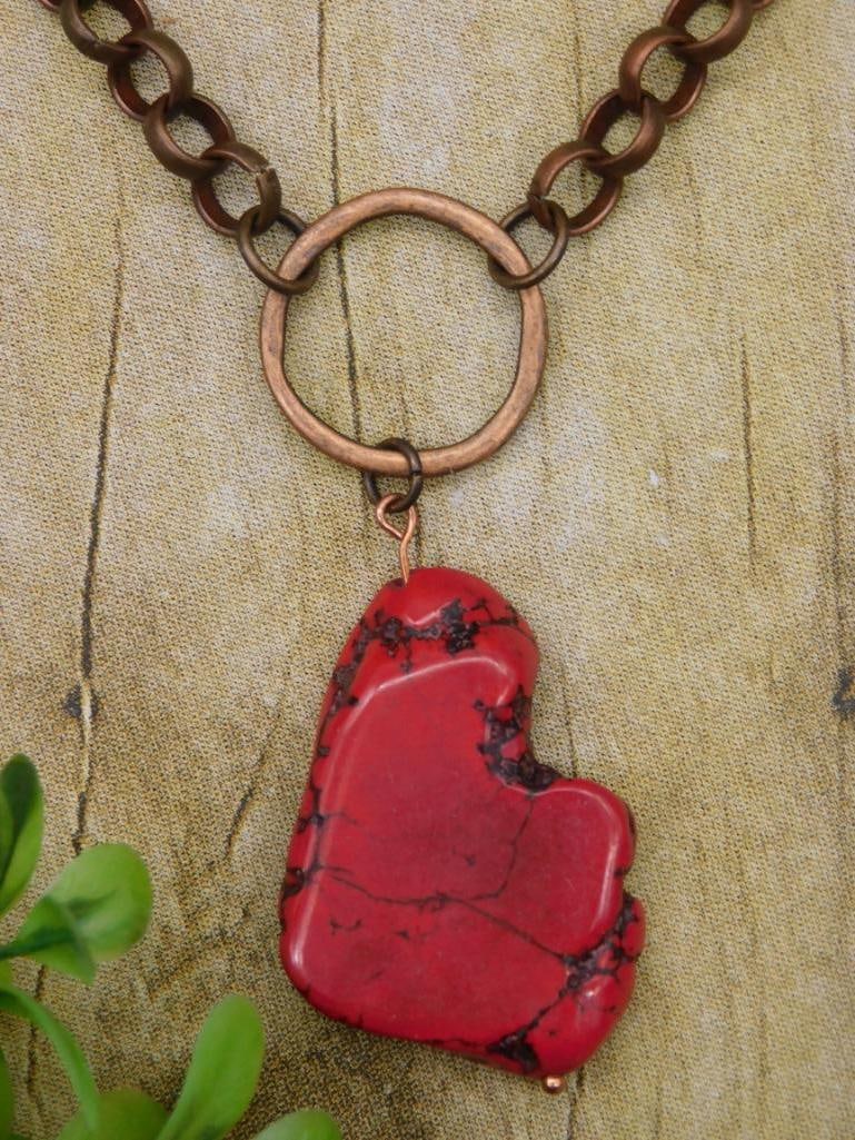 GENUINE STONE PENDANT ON CHAIN NECKLACE (1 of 2)