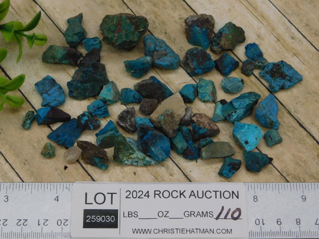 CHRYSOCOLLA ROUGH LOT - 3
