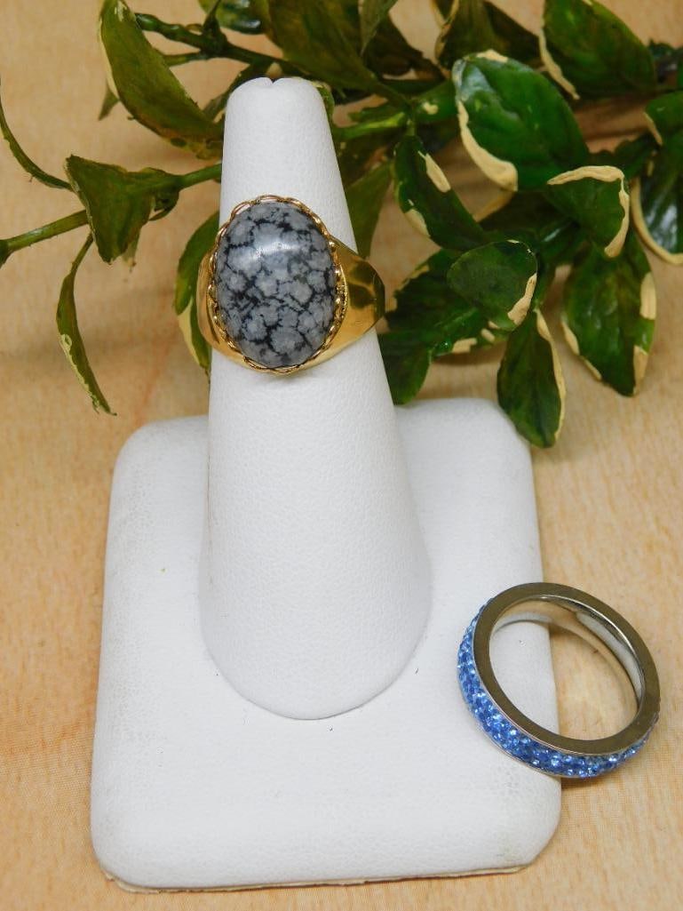 STONE RINGS ROCK STONE LAPIDARY SPECIMEN: STONE RINGS ROCK STONE LAPIDARY SPECIMEN