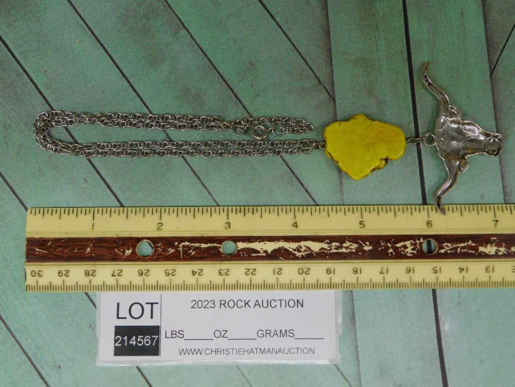 COW SKULL NECKLACE - 2