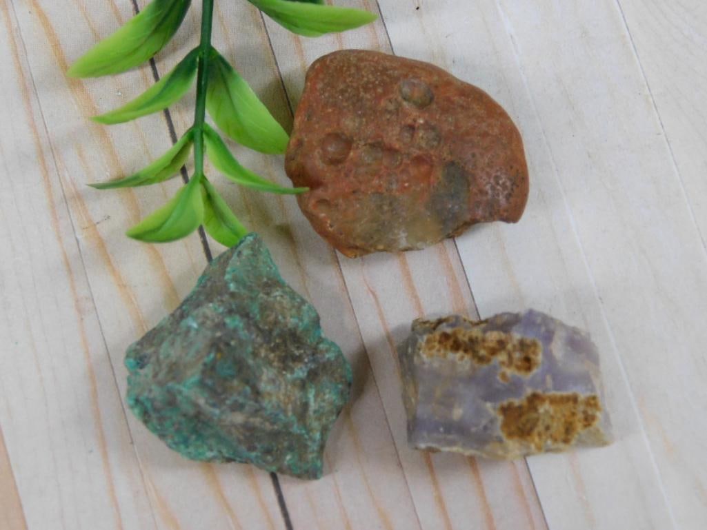 MIXED LOT ROCK STONE LAPIDARY SPECIMEN: MIXED LOT ROCK STONE LAPIDARY SPECIMEN