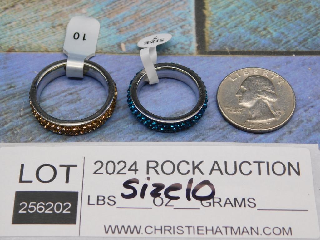 STONE RING ROCK STONE LAPIDARY SPECIMEN - 2