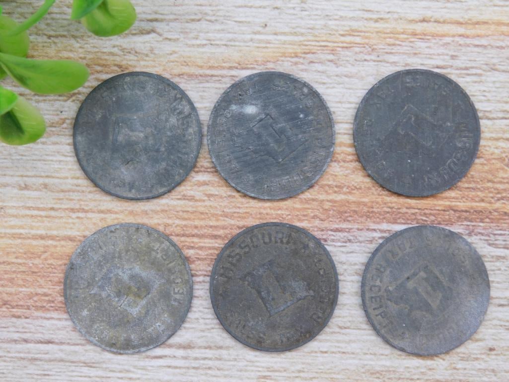 MISSOURI SALE TAX COINS: MISSOURI SALE TAX COINS