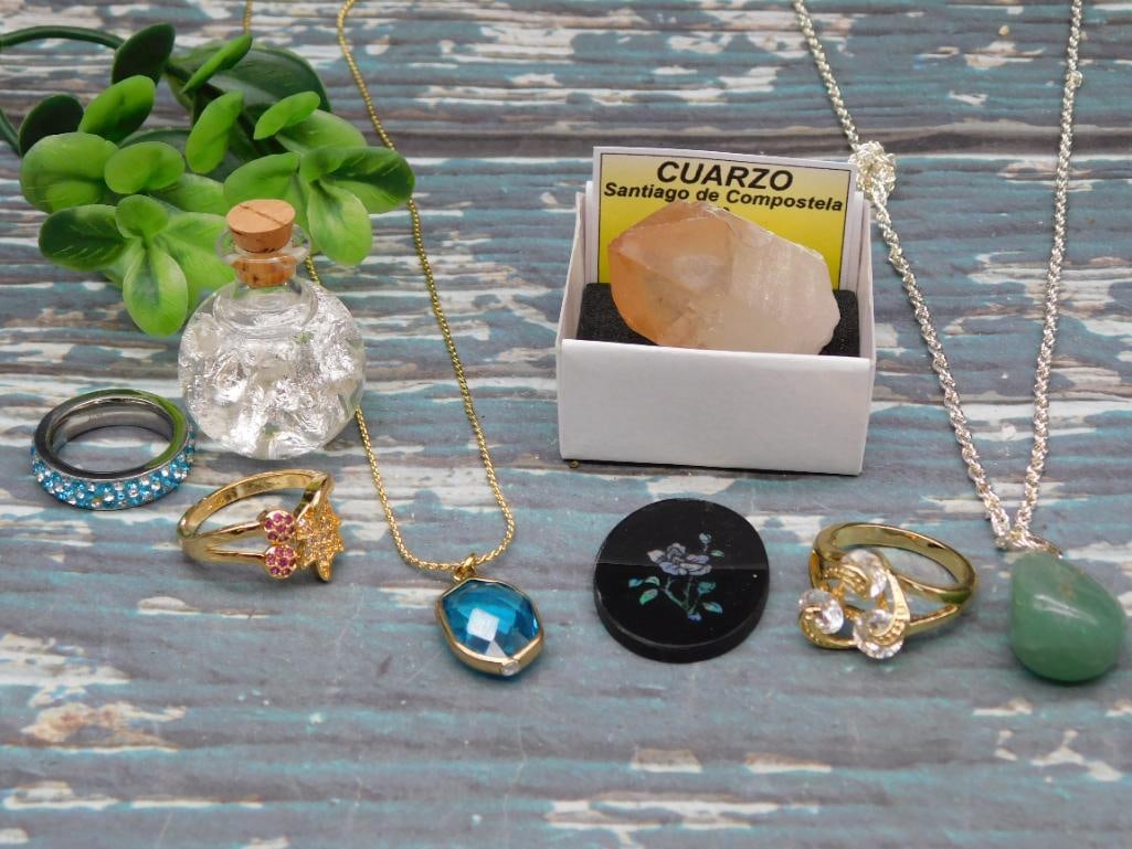 MIXED LOT ROCK STONE LAPIDARY SPECIMEN: MIXED LOT ROCK STONE LAPIDARY SPECIMEN