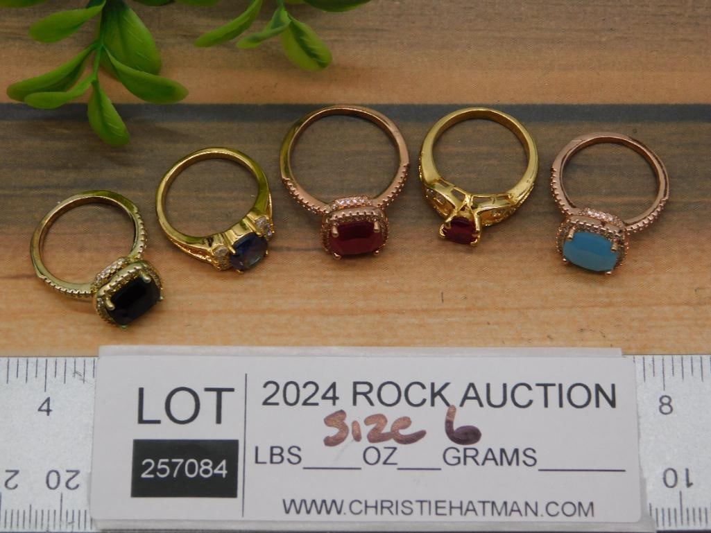 STONE RING ROCK STONE LAPIDARY SPECIMEN - 4