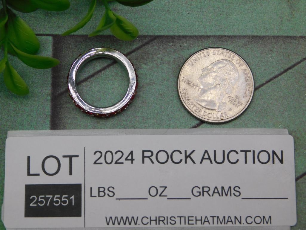 STONE RING ROCK STONE LAPIDARY SPECIMEN - 2