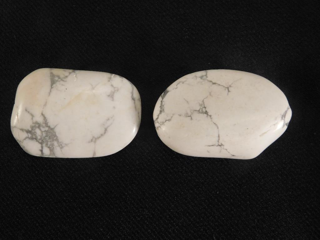 HOWLITE ROCK STONE LAPIDARY SPECIMEN (1 of 2)