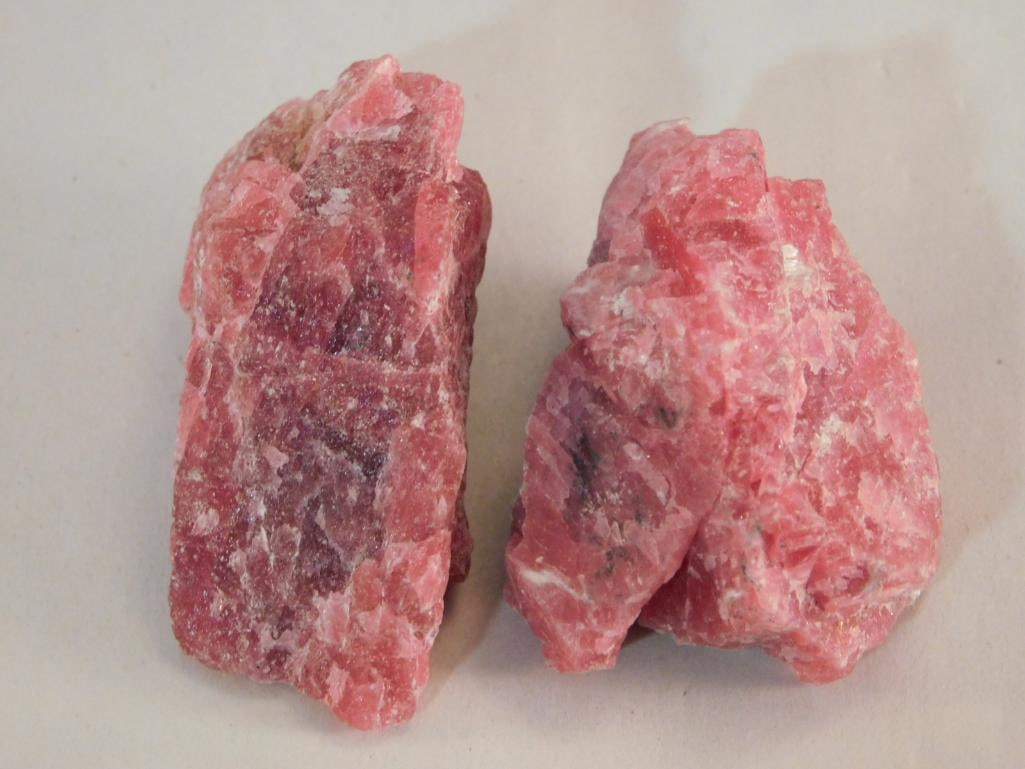 GEM RHODONITE ROCK STONE LAPIDARY SPECIMEN: GEM RHODONITE ROCK STONE LAPIDARY SPECIMEN