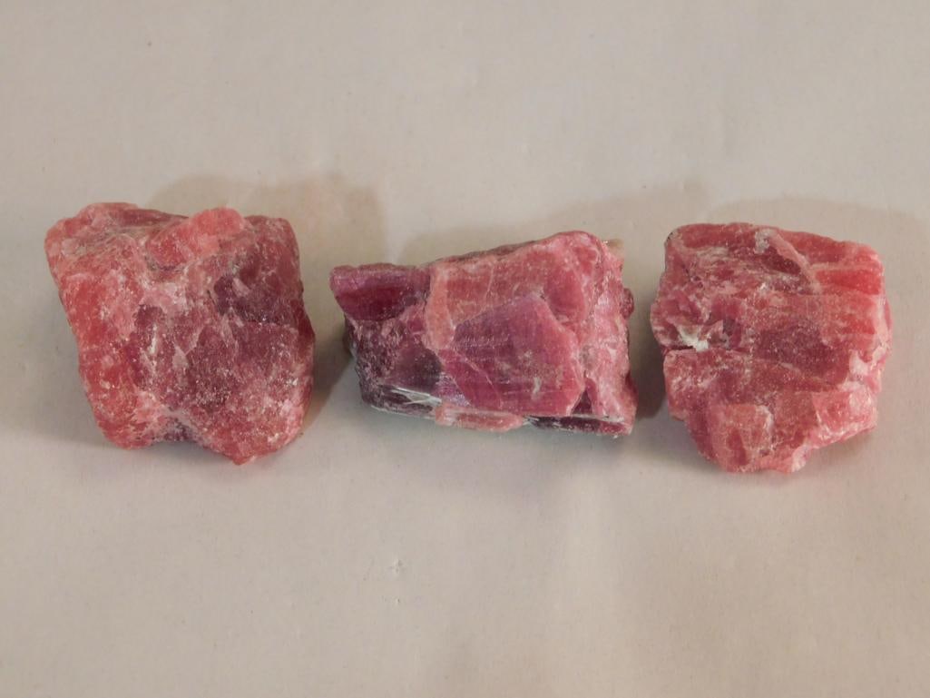 GEM RHODONITE ROCK STONE LAPIDARY SPECIMEN: GEM RHODONITE ROCK STONE LAPIDARY SPECIMEN