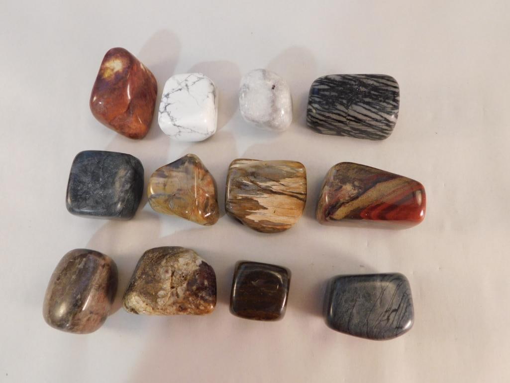MIXED LOT ROCK STONE LAPIDARY SPECIMEN: MIXED LOT ROCK STONE LAPIDARY SPECIMEN