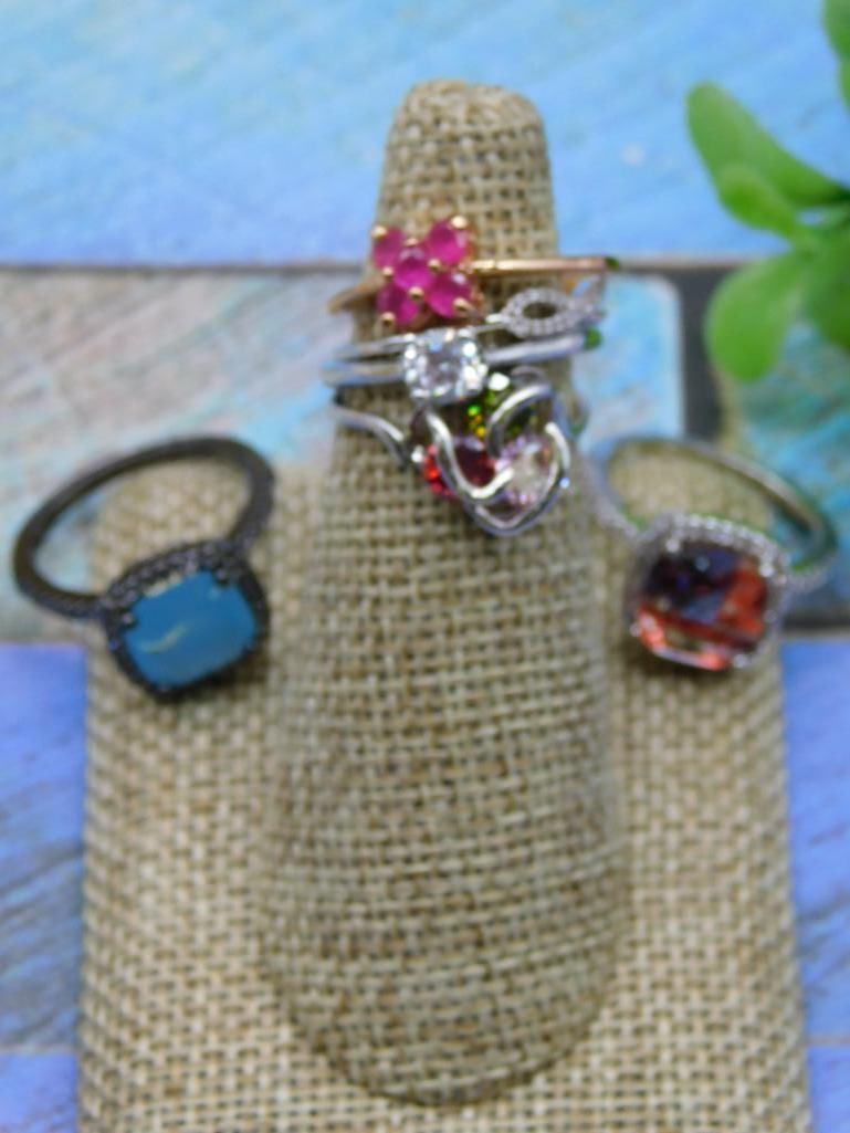 STONE RINGS ROCK STONE LAPIDARY SPECIMEN: STONE RINGS ROCK STONE LAPIDARY SPECIMEN