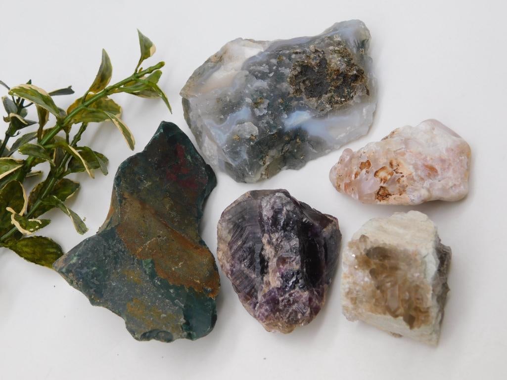 MIXED ROUGH ROCK ROCK STONE LAPIDARY SPECIMEN: MIXED ROUGH ROCK ROCK STONE LAPIDARY SPECIMEN