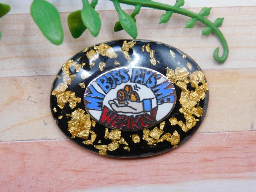 GOLD FLECKED MY BOSS CABOCHON ROCK STONE LAPIDARY SPECIMEN: GOLD FLECKED MY BOSS CABOCHON ROCK STONE LAPIDARY SPECIMEN