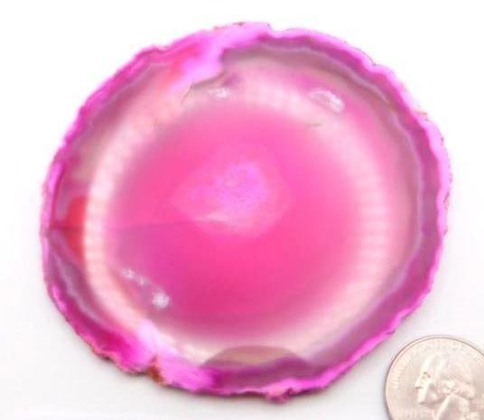 AGATE SLICE ROCK STONE LAPIDARY SPECIMEN - 2