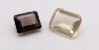 SMOKEY QUARTZ AND CITRINE ROCK STONE LAPIDARY SPECIMEN: SMOKEY QUARTZ AND CITRINE ROCK STONE LAPIDARY SPECIMEN