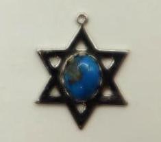 SODALITE STAR OF DAVID PENDANT ROCK STONE LAPIDARY SPECIMEN (1 of 2)
