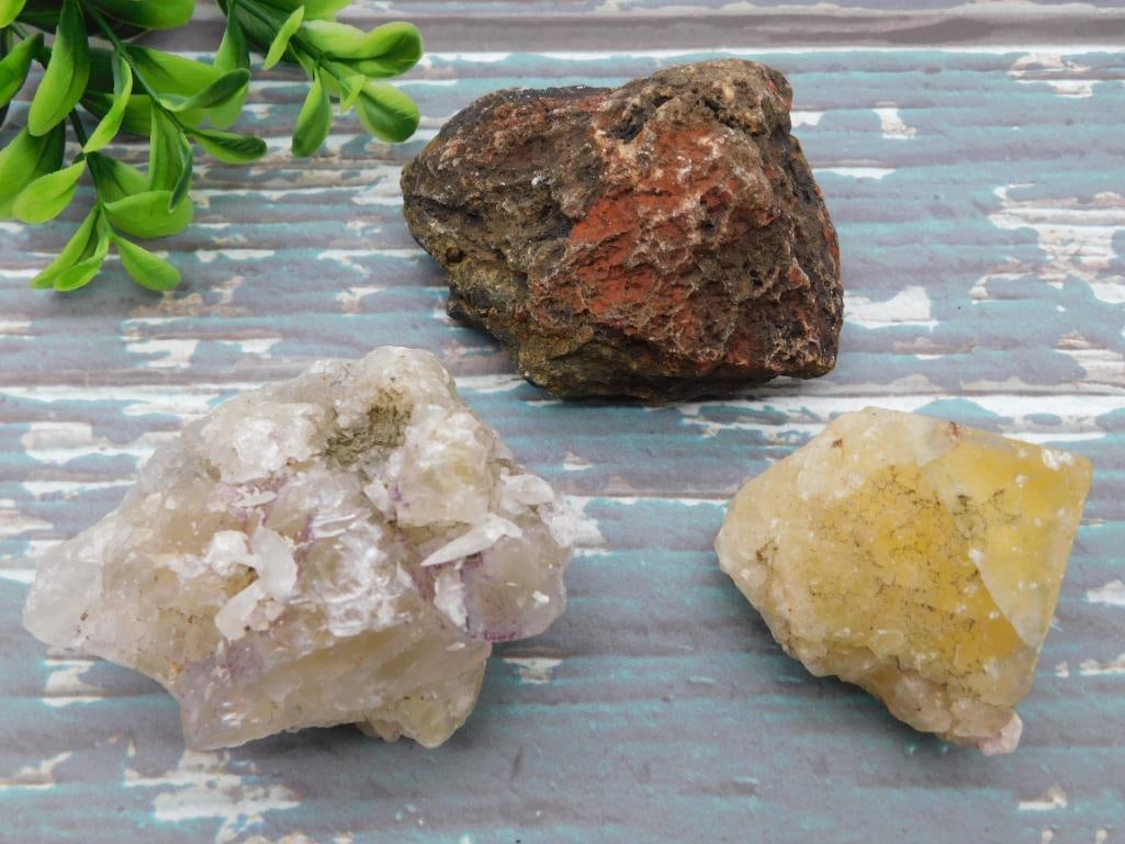 MIXED LOT ROCK STONE LAPIDARY SPECIMEN: MIXED LOT ROCK STONE LAPIDARY SPECIMEN