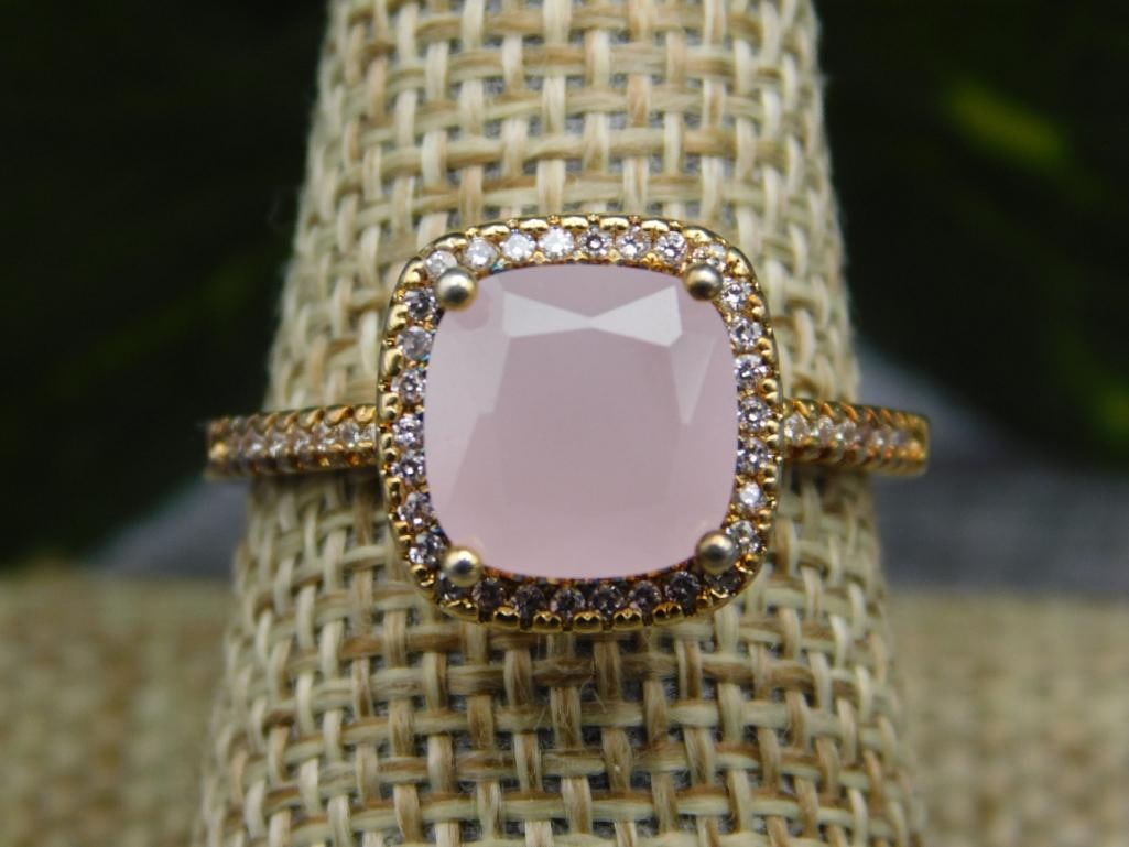 GENUINE STONE RING SIZE 9 - 3