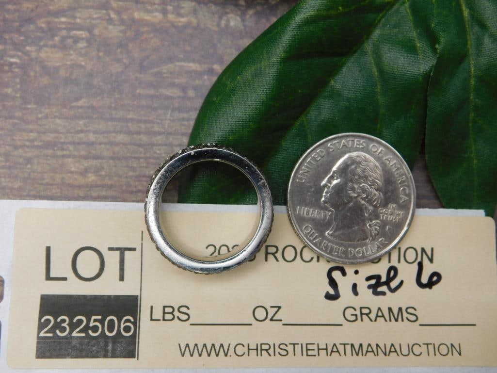 GENUINE STONE RING SIZE 6 - 2