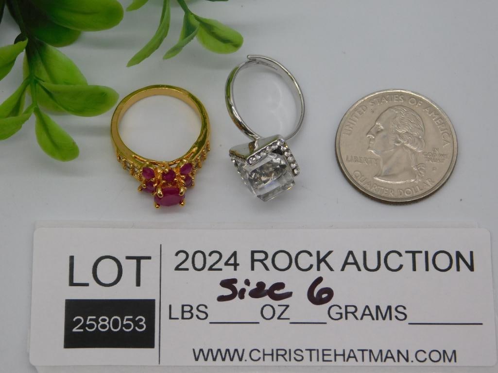 STONE RING ROCK STONE LAPIDARY SPECIMEN - 2