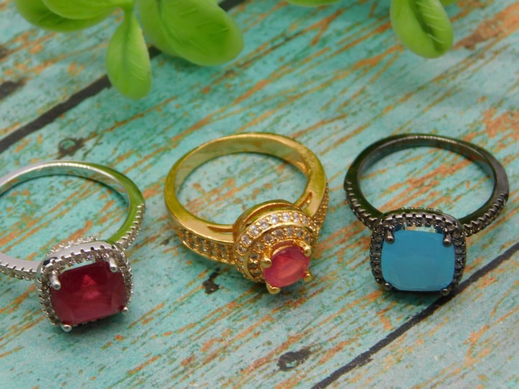 STONE RING ROCK STONE LAPIDARY SPECIMEN - 2