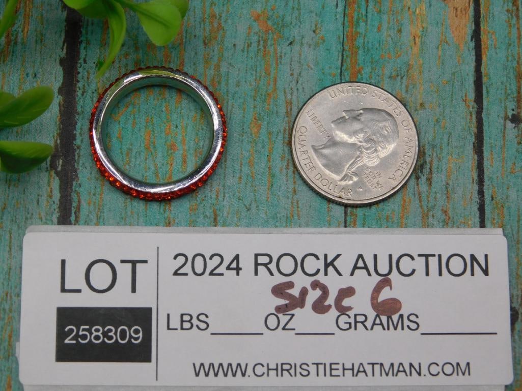 STONE RING ROCK STONE LAPIDARY SPECIMEN - 2